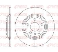2x Disco de freno Eje trasero macizo 61112.00 REMSA para AUDI A7 Sportback A6 C7