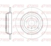 2x Disco de freno Eje trasero macizo 61166.00 REMSA para MERCEDES-BENZ CLASE R