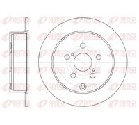 2x Disco de freno Eje trasero macizo 61168.00 REMSA para TOYOTA CELICA Coupé
