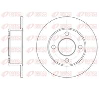 2x Disco de freno Eje trasero macizo 6122.00 REMSA para AUDI COUPE B2 COUPE B3