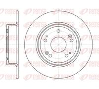 2x Disco de freno Eje trasero macizo 61278.00 REMSA para HONDA ACCORD VIII