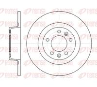 2x Disco de freno Eje trasero macizo 61312.00 REMSA para PEUGEOT 407