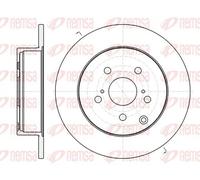 2x Disco de freno Eje trasero macizo 61350.00 REMSA para TOYOTA VERSO VERSO VAN