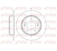 2x Disco de freno Eje trasero macizo 61435.00 REMSA para HYUNDAI KIA