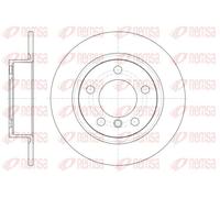 2x Disco de freno Eje trasero macizo 61441.00 REMSA para MINI MINI COUNTRYMAN