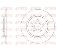 2x Disco de freno Eje trasero macizo 61464.00 REMSA para TOYOTA URBAN CRUISER
