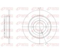 2x Disco de freno Eje trasero macizo 61570.00 REMSA para KIA HYUNDAI