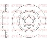 2x Disco de freno Eje trasero macizo 61590.00 REMSA para VOLVO V40 Cross Country