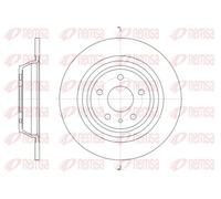 2x Disco de freno Eje trasero macizo 61606.00 REMSA para FORD MONDEO V Sedán