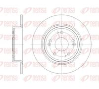 2x Disco de freno Eje trasero macizo 61811.00 REMSA para HONDA HR-V