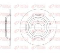 2x Disco de freno Eje trasero macizo 62095.00 REMSA para FORD FOCUS III Sedán