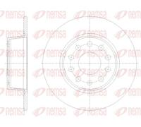 2x Disco de freno Eje trasero macizo 62098.00 REMSA para SEAT AUDI SKODA VW