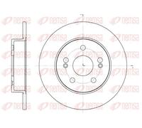 2x Disco de freno Eje trasero macizo 6239.01 REMSA para RENAULT SAFRANE I