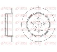 2x Disco de freno Eje trasero macizo 6245.00 REMSA para TOYOTA CARINA V Sedán
