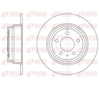 2x Disco de freno Eje trasero macizo 6411.00 REMSA para VOLVO ALFA ROMEO