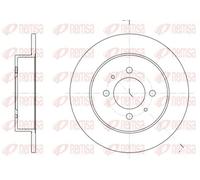 2x Disco de freno Eje trasero macizo 6531.00 REMSA para NISSAN 100NX ALMERA I