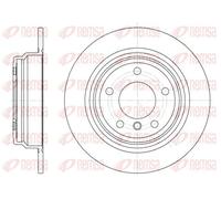 2x Disco de freno Eje trasero macizo 6554.00 REMSA para BMW 5 5 Touring