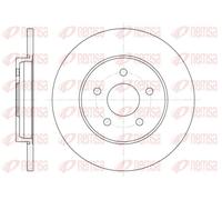 2x Disco de freno Eje trasero macizo 6661.00 REMSA para FORD JAGUAR