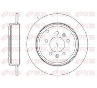 2x Disco de freno Eje trasero macizo 6692.00 REMSA para PEUGEOT 607