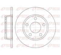 2x Disco de freno Eje trasero macizo 6723.00 REMSA para AUDI A6 C5 A6 C5 Avant