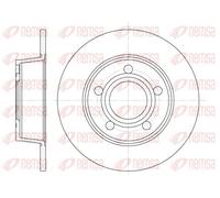 2x Disco de freno Eje trasero macizo 6724.00 REMSA para AUDI A6 C5 A6 C5 Avant