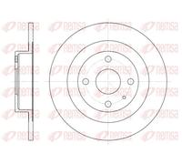 2x Disco de freno Eje trasero macizo 6833.00 REMSA para MAZDA 323 S VI Sedán