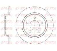 2x Disco de freno Eje trasero macizo 6880.00 REMSA para MAZDA 3 3 Sedán 5