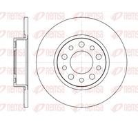 2x Disco de freno Eje trasero macizo 6967.00 REMSA para ALFA ROMEO BRERA SPIDER