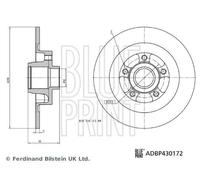 Blue Print Discos de freno para RENAULT: Espace (Ref: ADBP430172)