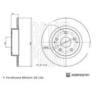 BLUE PRINT ADBP430191 Disco de freno