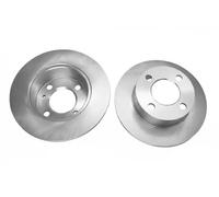 2x Disco de freno Eje trasero macizo BS-1220C OPTIMAL para AUDI 80 B3 Sedán