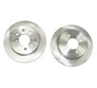2x Disco de freno Eje trasero macizo BS-5210C OPTIMAL para HONDA CRX III JAZZ II