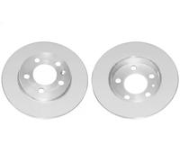 2x Disco de freno Eje trasero macizo BS-7528C OPTIMAL para VW AUDI SKODA