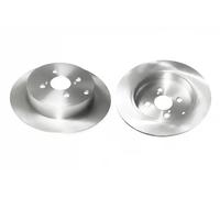 2x Disco de freno Eje trasero macizo BS-8008C OPTIMAL para TOYOTA COROLLA