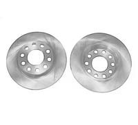 2x Disco de freno Eje trasero macizo BS-8040C OPTIMAL para AUDI SEAT