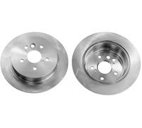 2x Disco de freno Eje trasero macizo BS-8268C OPTIMAL para TOYOTA RAV 4 II
