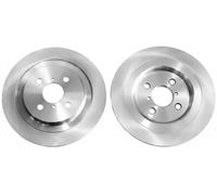 2x Disco de freno Eje trasero macizo BS-8538C OPTIMAL para TOYOTA DAIHATSU