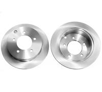 2x Disco de freno Eje trasero macizo BS-8598C OPTIMAL para MITSUBISHI LANCER VII
