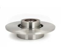 2x Disco de freno Eje trasero macizo C4R046ABE ABE para RENAULT LAGUNA Coupé