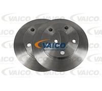 2x Disco de freno Eje trasero macizo V10-40068 VAICO para AUDI VW