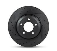 2x Disco de freno Eje trasero perforado RT 20430-GL T5 ROTINGER para SAAB 9-5