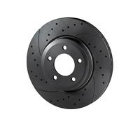 2x Disco de freno Eje trasero perforado RT 20981-GL T5 ROTINGER para SAAB OPEL