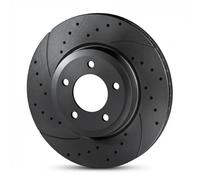 2x Disco de freno Eje trasero perforado RT 21168-GL T5 ROTINGER para BMW 5