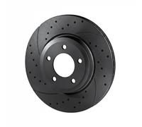 2x Disco de freno Eje trasero perforado RT 21533-GL T5 ROTINGER para LAND ROVER
