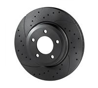2x Disco de freno Eje trasero perforado RT 2791-GL T5 ROTINGER para BMW 3