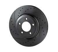 2x Disco de freno Eje trasero perforado RT 2913-GL T5 ROTINGER para AUDI VW