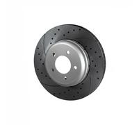 2x Disco de freno Eje trasero perforado RT 71003HP-GL T5 ROTINGER para BMW 5