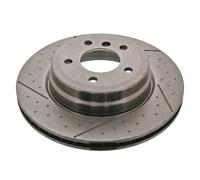 2x Disco de freno Eje trasero ranurado/perforado 20 94 3800 SWAG para BMW 3 1