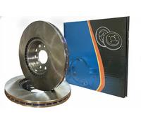 2x Disco de freno Eje trasero ventilación externa 6050550 KRAFT AUTOMOTIVE