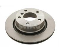 2x Disco de freno Eje trasero ventilación interna 20 92 8165 SWAG para BMW